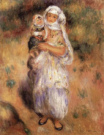 Pierre-Auguste Renoir Algerierin mit Kind oil painting picture